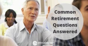 An elderly gentleman asking retirement questions