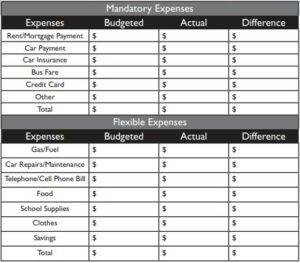 mandatory and flexible expenses