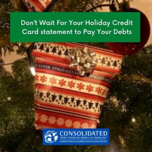 Image showing this topic: Don’t wait for your holiday credit card statement. Pay your debts now.