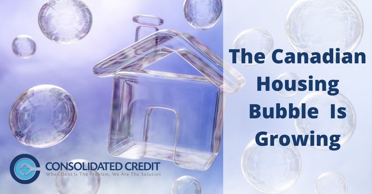 Canadian Housing Bubble Growing Consolidated Credit Canada